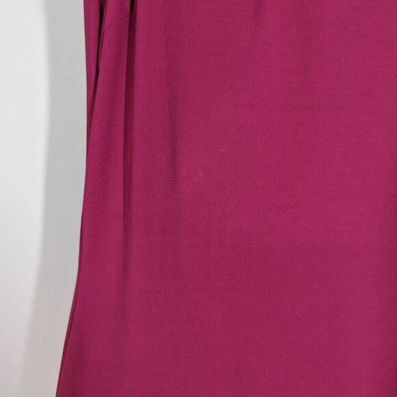 Ieena for Mac Duggal Pink Jersey One Shoulder Drape Back Gown Size 8 26512 - Picture 11 of 13